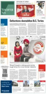 Vancouver Sun featured #LoyalCanadian on front page